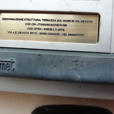 Terrazza Sul Mare In Via Devoto Apartman Chiavari Kültér fotó